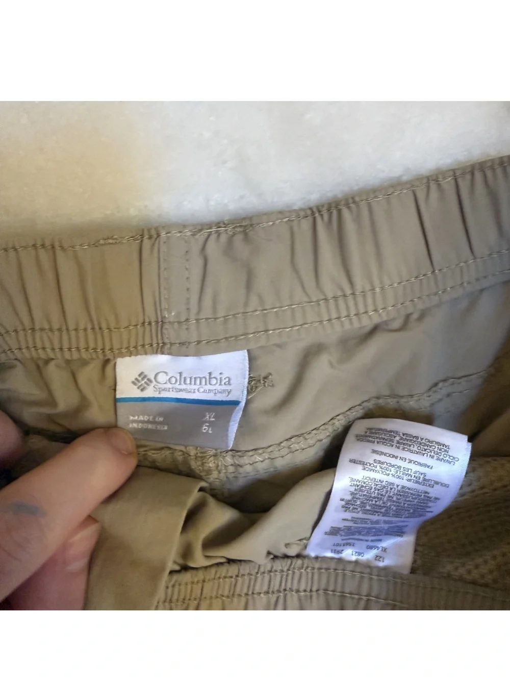 Men's Colombia Olive Casual Elastic Waist Shorts